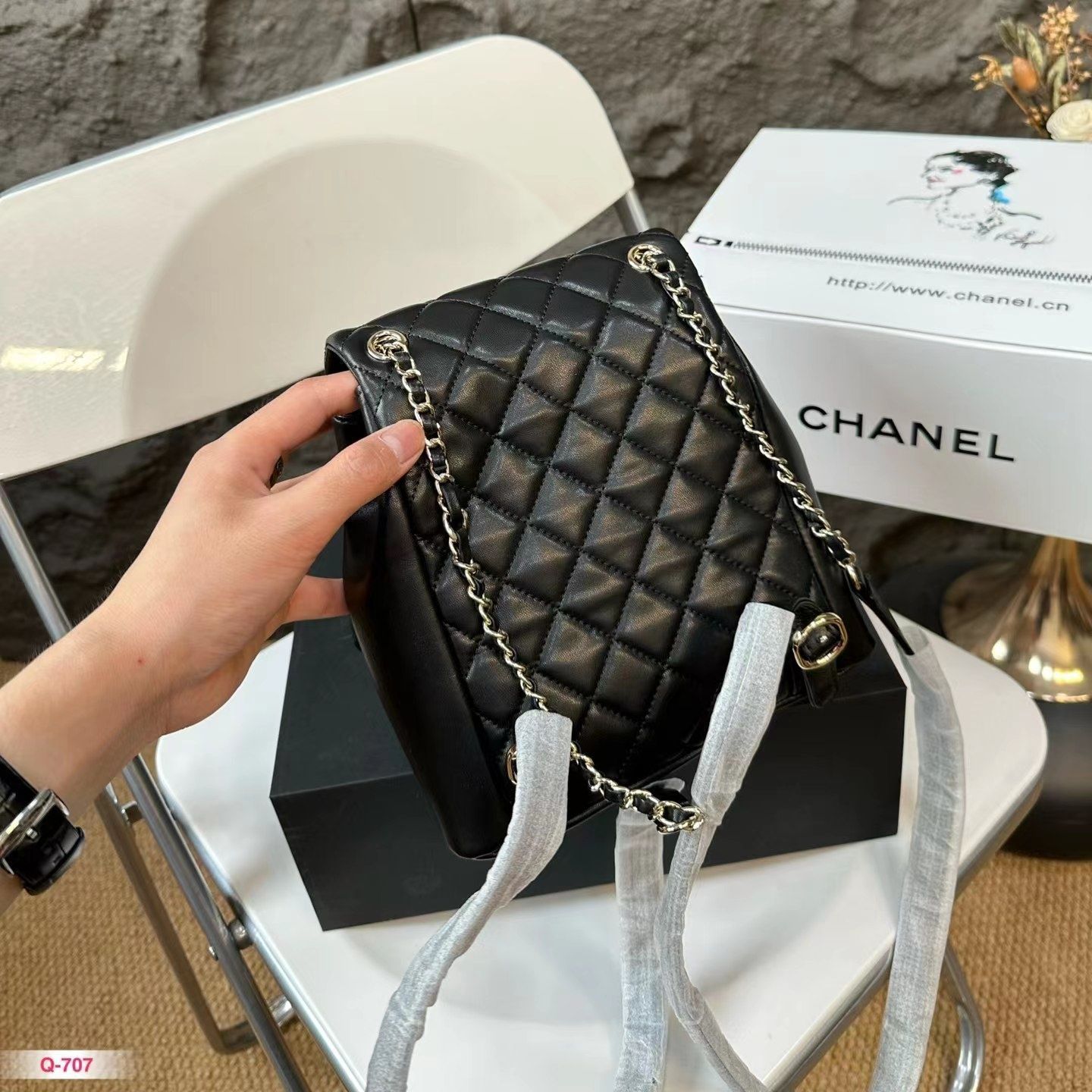 CHANELマトラッセ　リュック 最新 未使用 シャネル CHANEL リュック マトラッセ チェーン