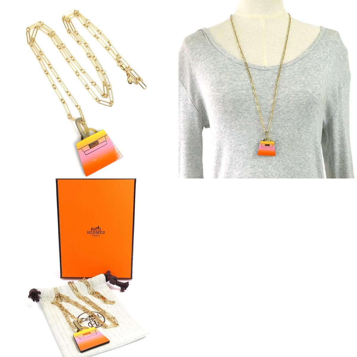 エルメス HERMES ネックレス アミュレット フュージョン ケリーGM 