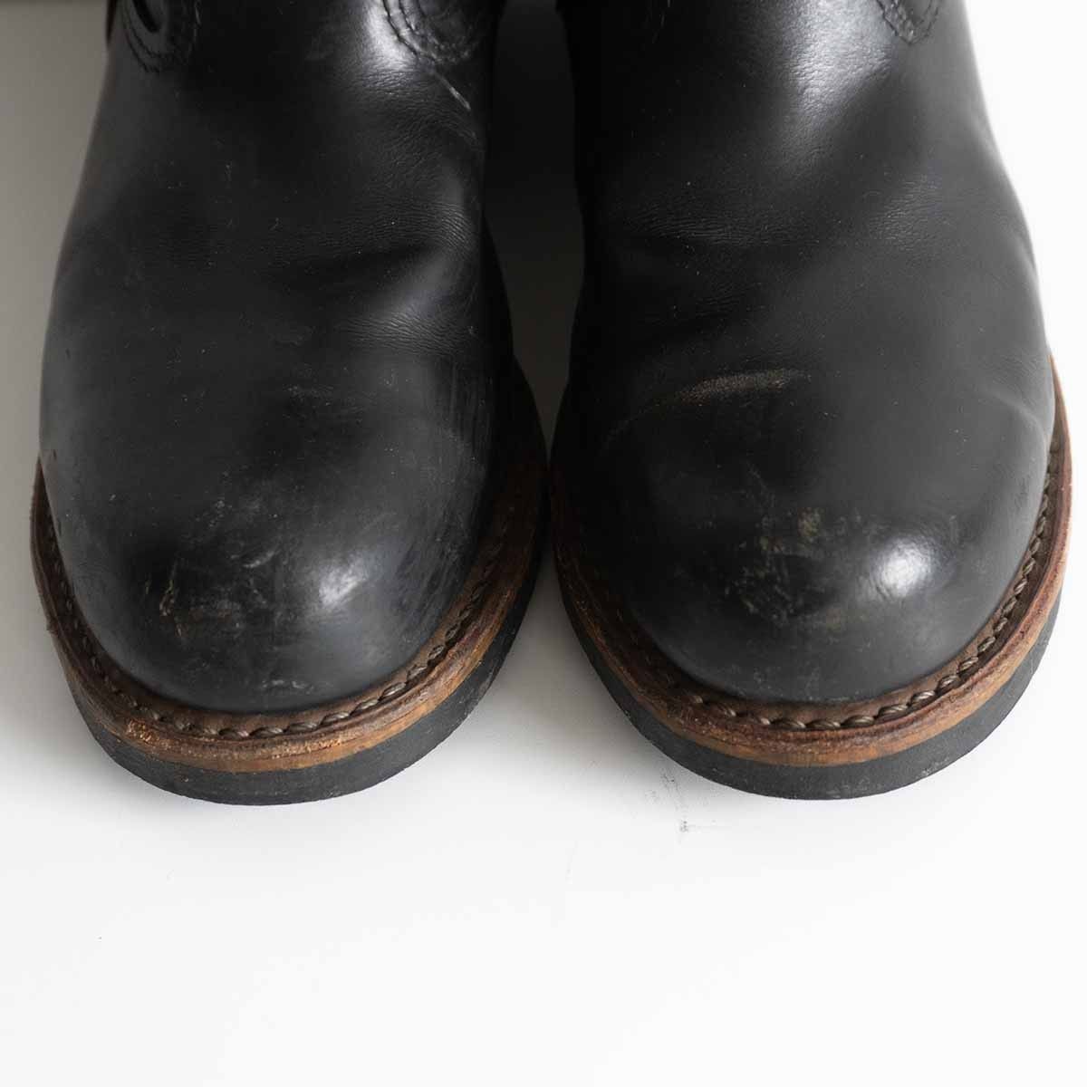 スタッズカスタム REDWING 2268|エンジニアブーツ US7.5D スチールトゥ レッドウィング ブラック 25100897 NICORILABO_COM
