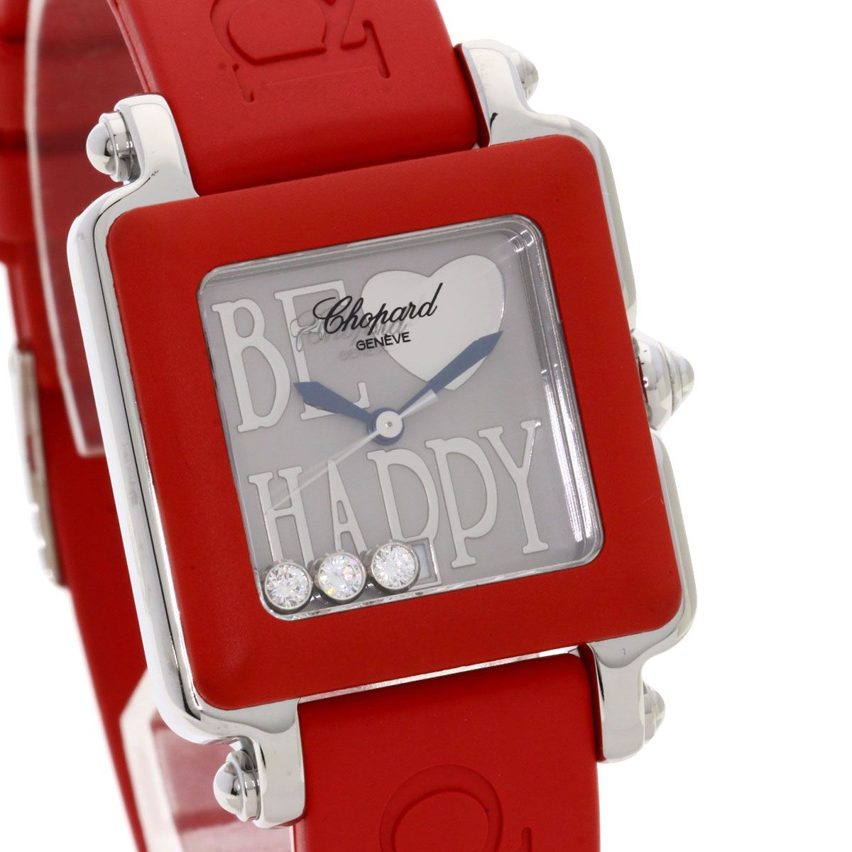 り*ん様 Chopard アナログ ショパールビーハッピー 赤 ジャンク品