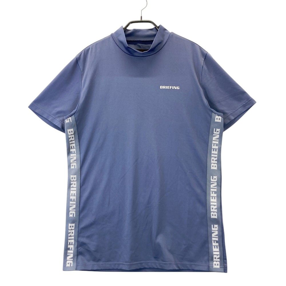 【美品】BRIEFING ブリーフィング モックネックシャツ ブルー S サイズ：M BRIEFING GOLF ブリーフィング モックネック半袖T