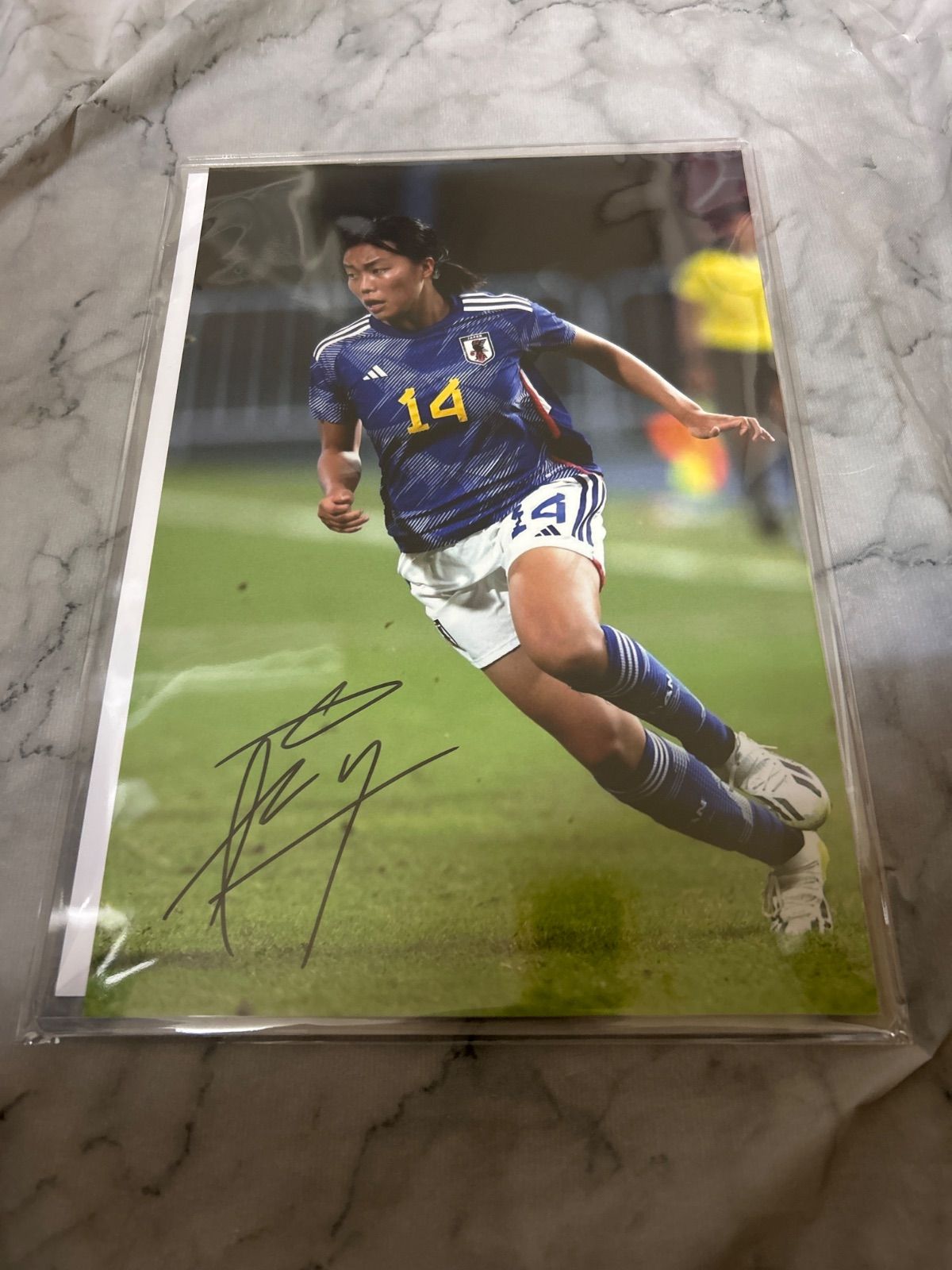 女子日本代表サッカー なでしこジャパン 直筆サイン入りフォト 谷川