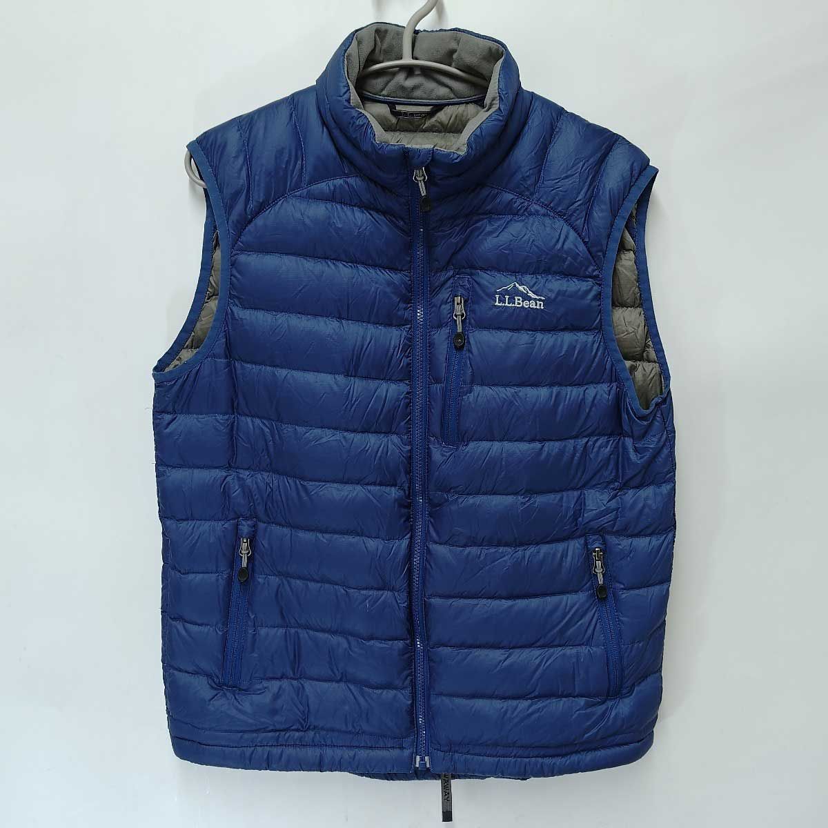 90s L.L.bean づらし エルエルビーン ダウンベスト アウトドア 青