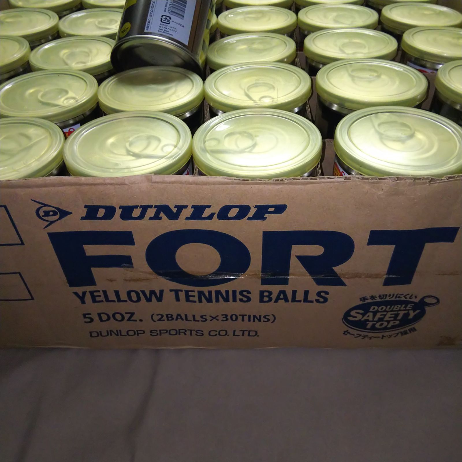 【新品】 Dunlop　ダンロップ フォート　15缶60球 DUNLOP ダンロップ 「FORT フォート [4個入]1箱 15缶/60球