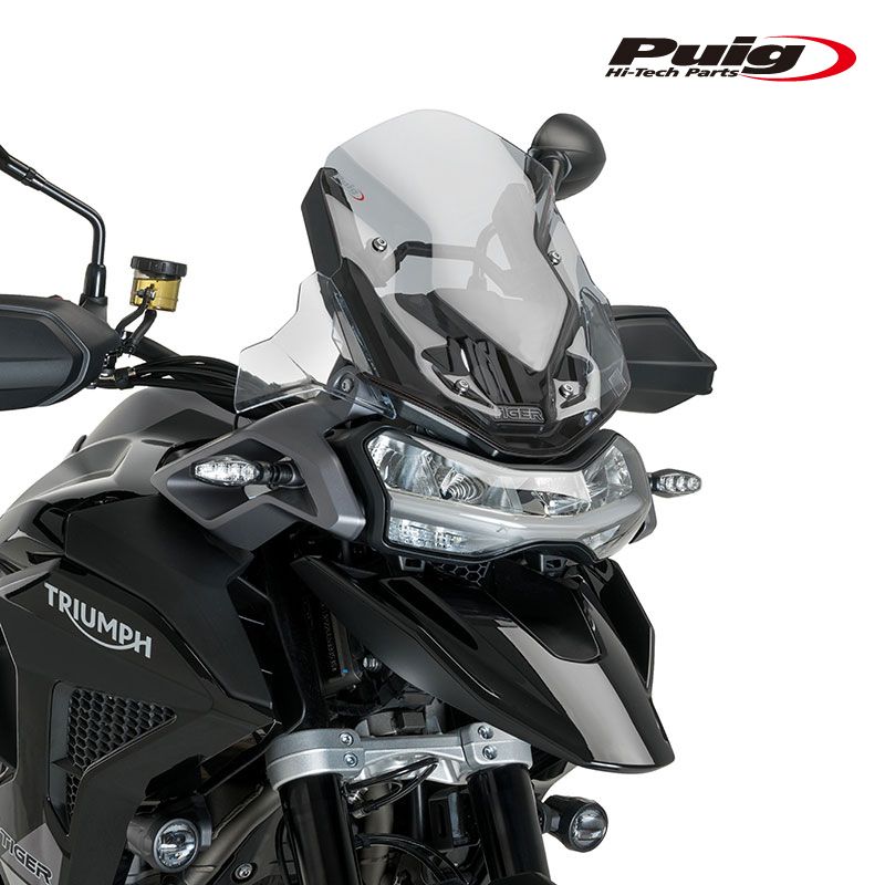 Puig 21394H RACING Sport [SMOKE] TRIUMPH TIGER1200 GT(22-23) TIGER1200 PRO(22-23) プーチ スクリーン カウル