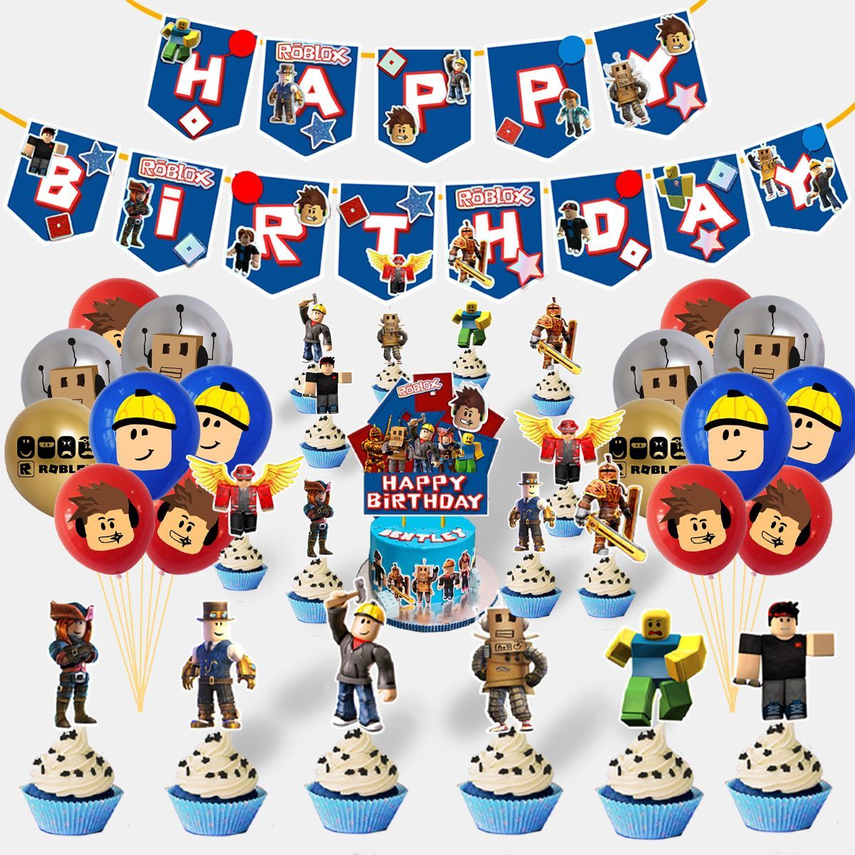 Roblox ロブロックスHAPPY BIRTHDAY ヌーブ君 風船 バースデー