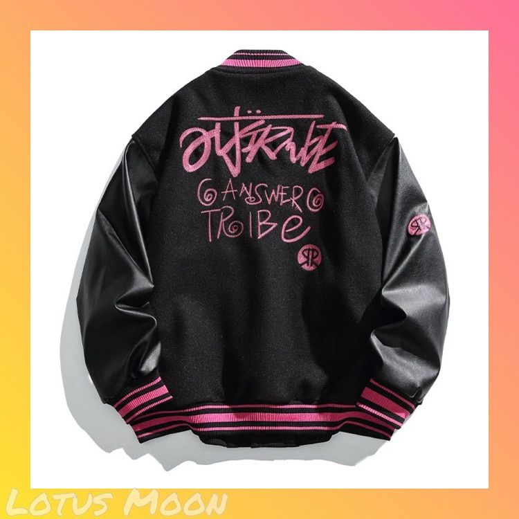 NEXUSVII. スタジャン ブラック/ピンク L NEXUSVII. スタジャン