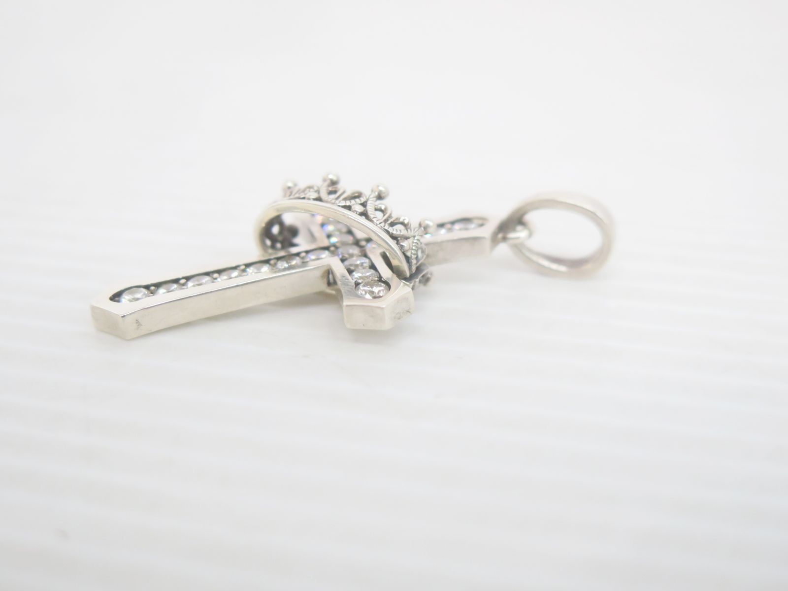 美品*ジャスティン デイビス*クラウン*クロス*ペンダント*トップ 
