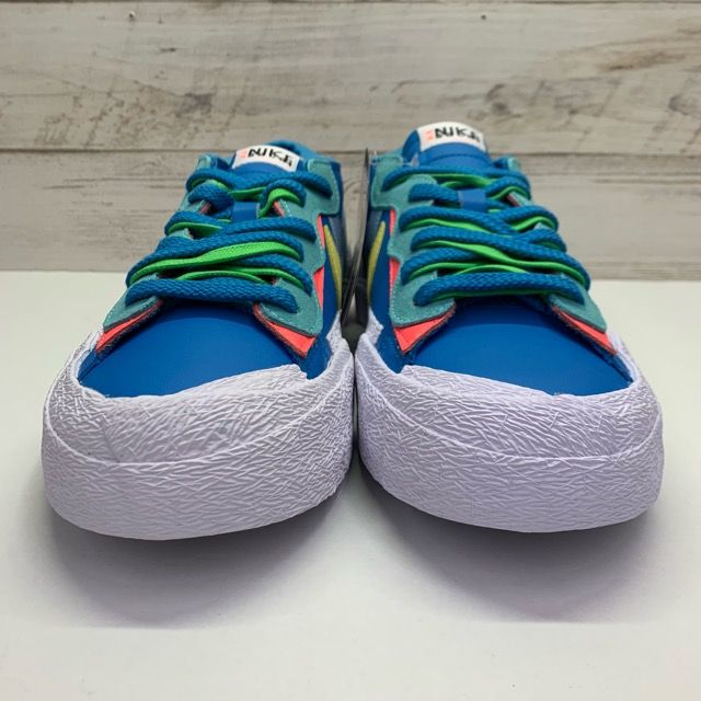 未使用 KAWS sacai NIKE BLAZER LOW NEPTUNE BLUE DM7901-400 27.5cm ...