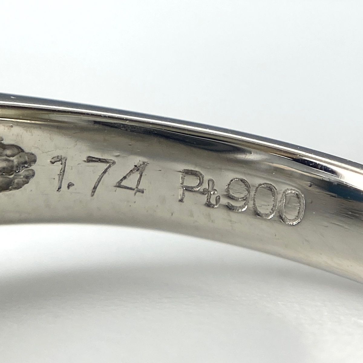 ブラックオパール デザインリング プラチナ 指輪 メレダイヤ リング 16 