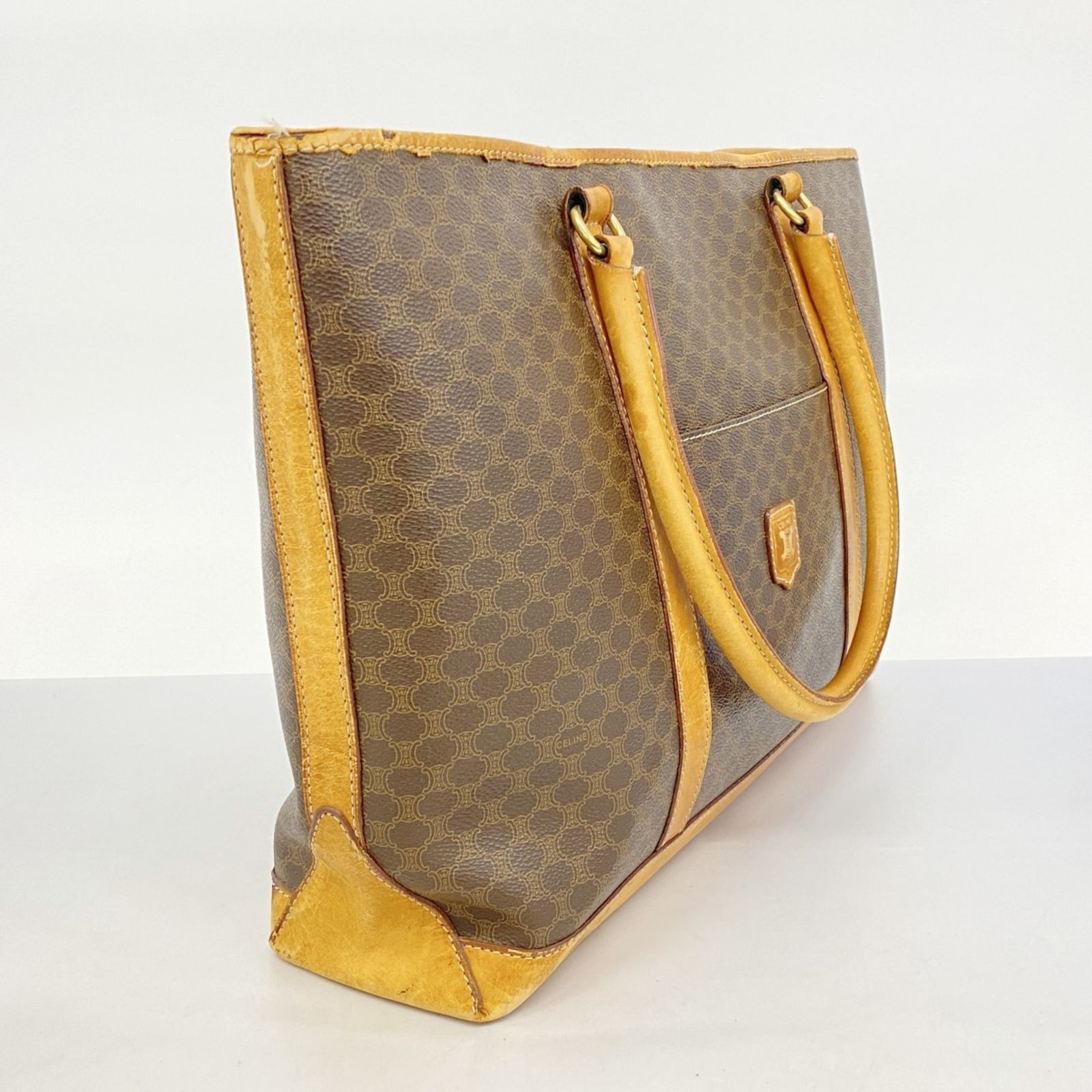 セリーヌ(Celine) トートバッグ マカダム ブラウン レディース CELINE セリーヌ トートバッグ マカダム柄 ヴィンテージ