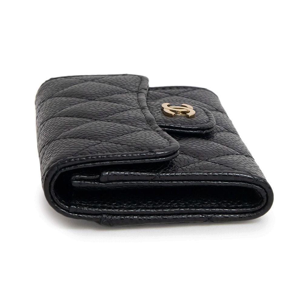 正規品CHANEL ラムスキン名刺入れ 美品 レザー クラシック フラップ CHANEL/シャネル クラシック フラップ マトラッセ カードケース