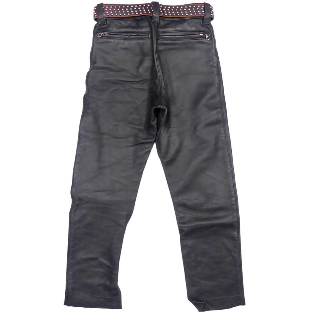 アメリカ製 レザーパンツ VANSON バンソン メンズ W30 黒HH8595 - メルカリ