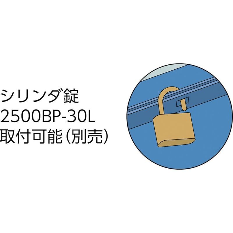 TRUSCO トラスコ 2段式工具箱 600X220X305 ブルー GL-600-B 1