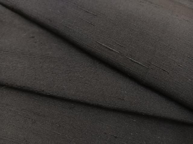 平和屋着物＃男性 長羽織 紬 羊羹色 正絹 BAAU0010gt