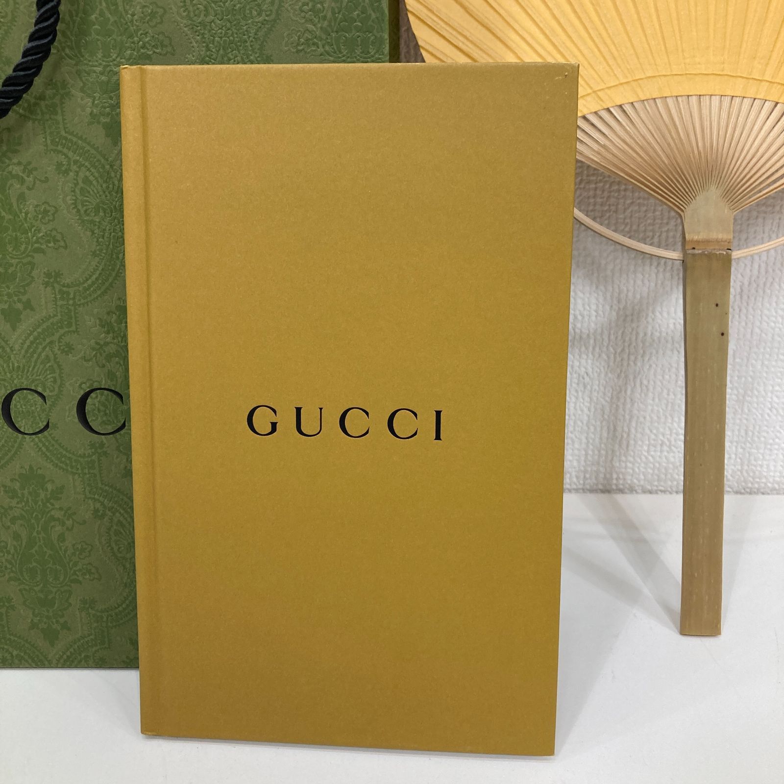 A最終処分価格【まとめ】GUCCI グッチ ノベルティ うちわ メモ帳 手紙