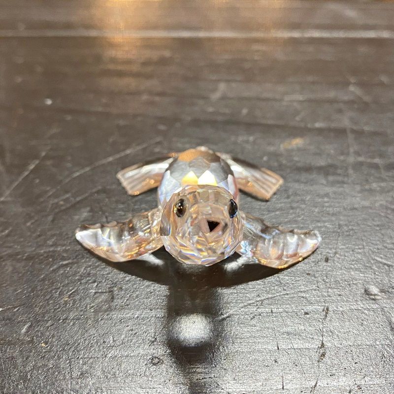 スワロフスキーのアシカの置物 SWAROVSKI 中古 スワロフスキー 置物 アシカ赤ちゃん 箱付◇3118