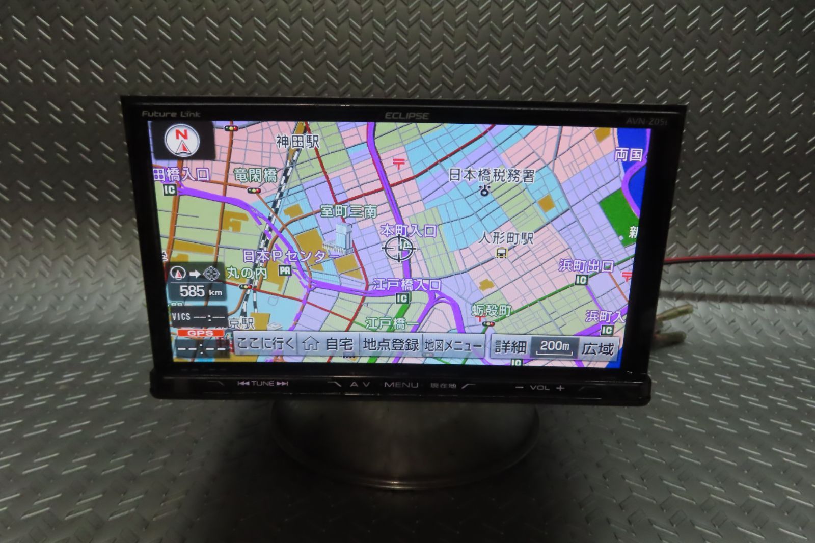 完動品保証付 W6357|イクリプス メモリーナビ AVN-Z05i TV地デジフルセグ内蔵 Bluetooth内蔵 TV視聴OK ロック解除済