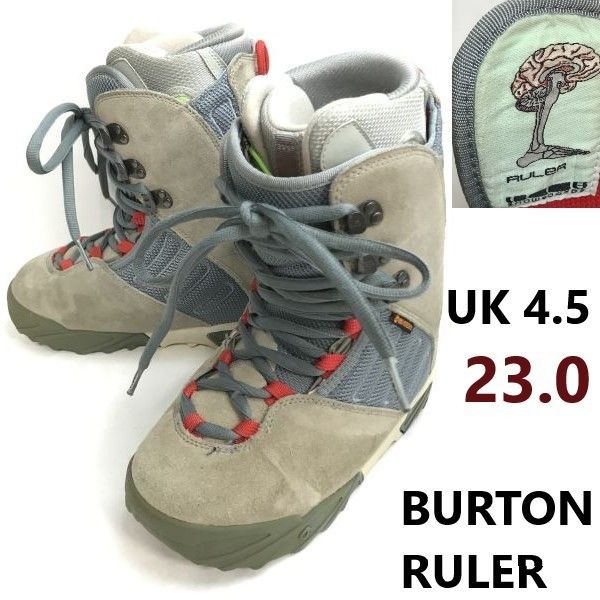 【Burton】27cm rulerルーラー　スノボブーツ バートン/BURTON☆RULER/ルーラー/スノーボードブーツ【23.0/女性/gray