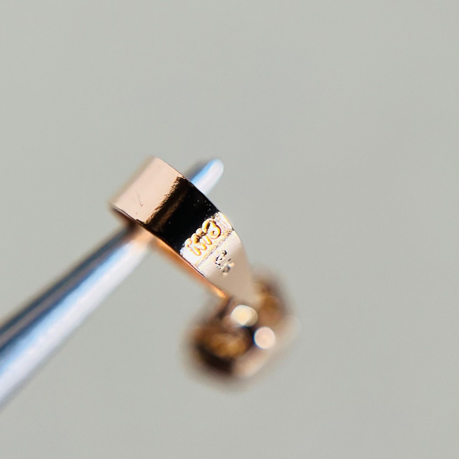 ゆ*こ様 K18PG 天然ダイヤモンド0.15ct トップ　本物保証　激安スター は*ー様 本物保証！K18PG 天然ダイヤモンド 0.15ct ペンダント