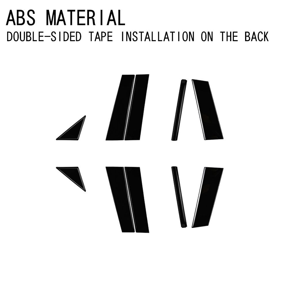 マツダ CX-50 式 中柱パネル 外装トリム 10点セット 亮黒 ブラックメッキ仕上げ ドレスアップ ガーニッシュ FFCRYSTALESIA_COM