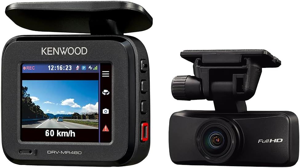 ケンウッド ドライブレコーダー DRV-MR480 前後撮影 2カメラ 安心製品3年保証 前後2カメラに「HDR」搭載 ブラック KENWOOD