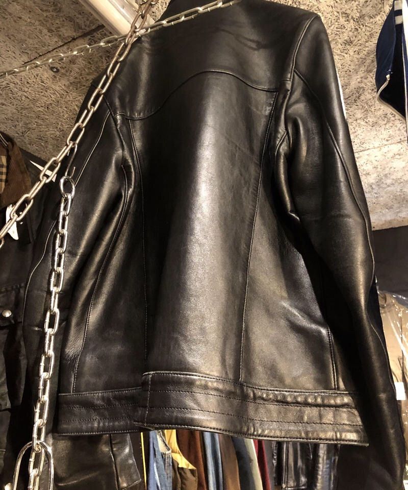 アンダーカバーBounty Hunter ブラックレザーシングルライダース 08 unrealアンダーカバー×バウンティハンター コラボライダース
