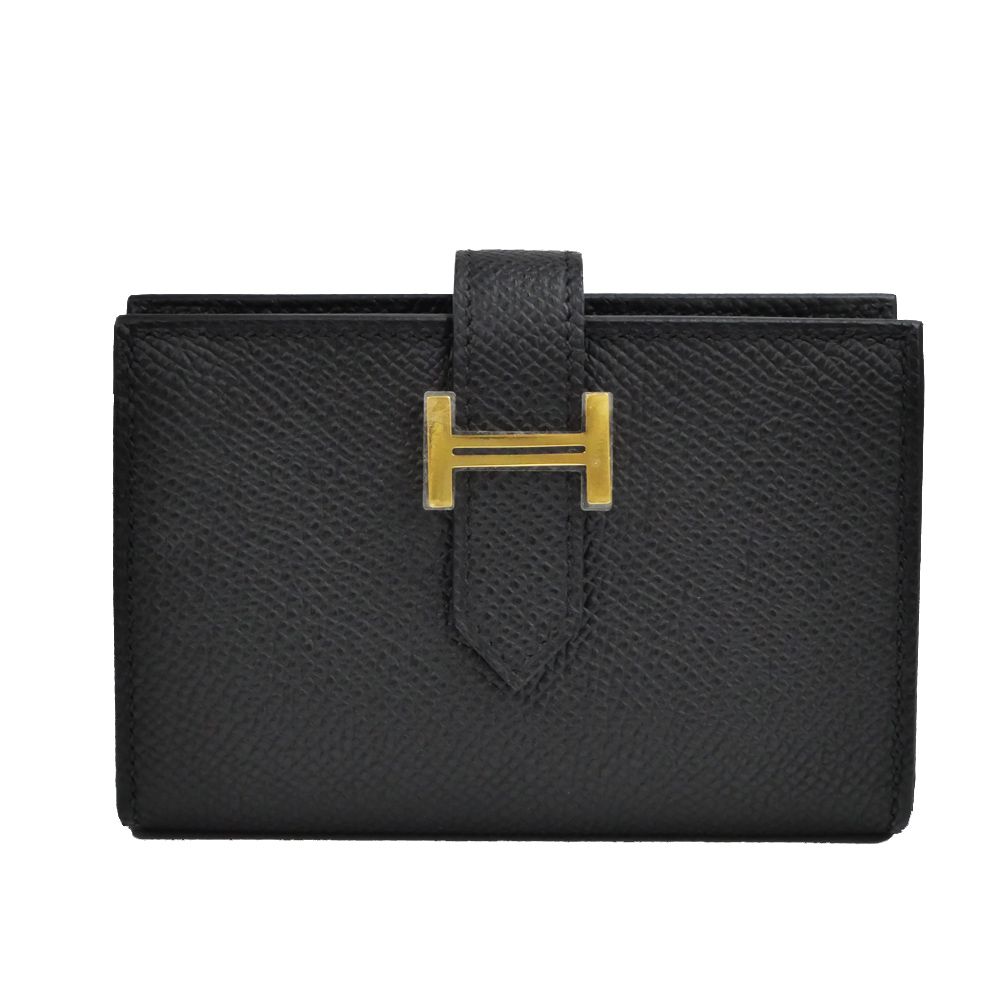 未使用　ベアンミニ ノワール　エプソン 黒　ゴールド金具　HERMES 未使用ベアンミニ ノワールエプソン 黒ゴールド金具HERMES