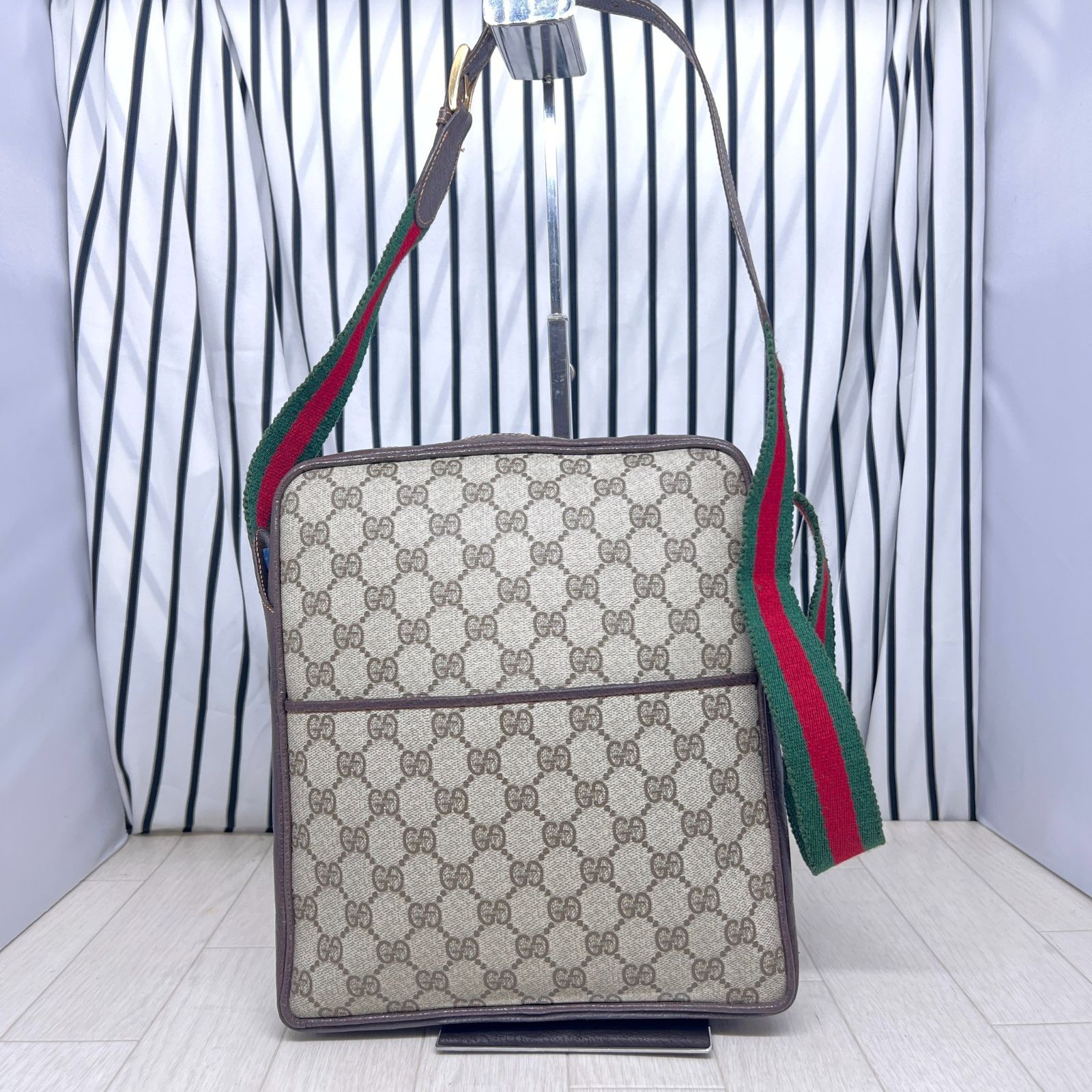 格安】GUCCI オールドグッチシェリーラインPVC斜めがけショルダー