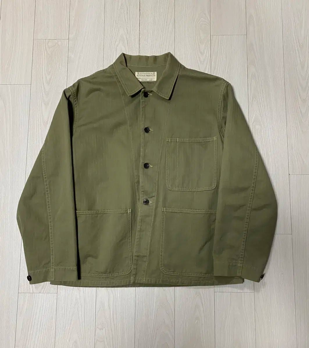 （ 42 ） ブッチャープロダクツ HBT N ー 3 ジャケット TIMEWORN CLOTHING(タイムウォーンクロージング) At Lastu0026Co(アットラスト) USN
