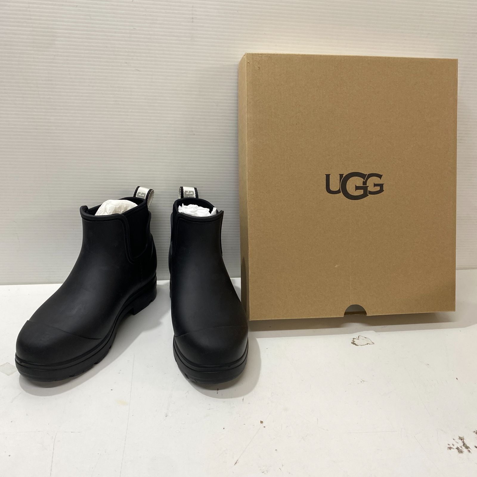 UGG アグ レインシューズ ショートブーツ 防水 BLACK ブラック US6 23.0