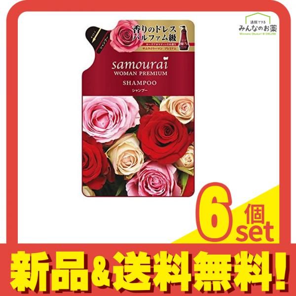 サムライウーマン プレミアム シャンプー 370mL (詰め替え用) 6個