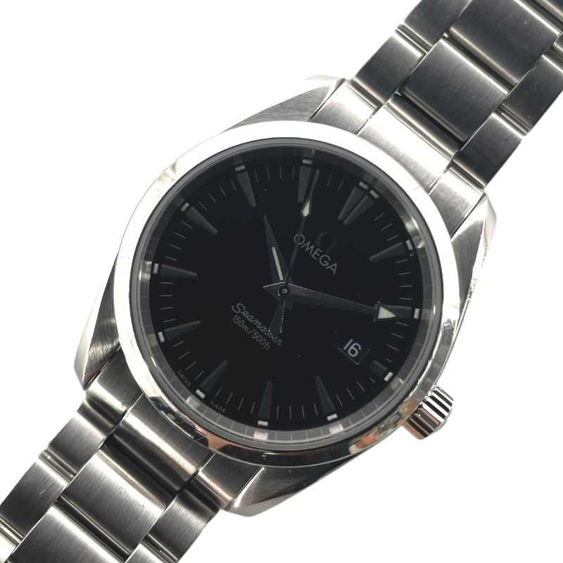 オメガ OMEGA シーマスター アクアテラ 150M 2518.50 ブラック SS  