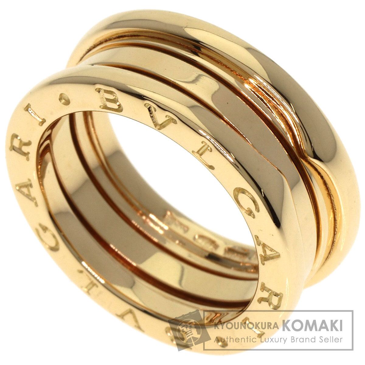 BVLGARI ブルガリ B-zero1 ビーゼロワン 3バンド 54 リング 指輪 K18YG レディース