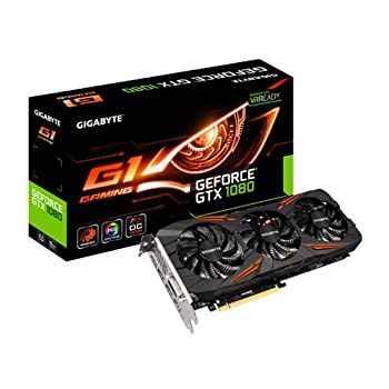 【HOT，100%新品】 【中古】「未使用品」Gigabyte GeForce GTX 1080?g1?Gaming 8?GB gddr5?X VR Ready Windforce 3?X冷却システムグラフィックスカード グラフィックボード・グラボ・ビデオカード