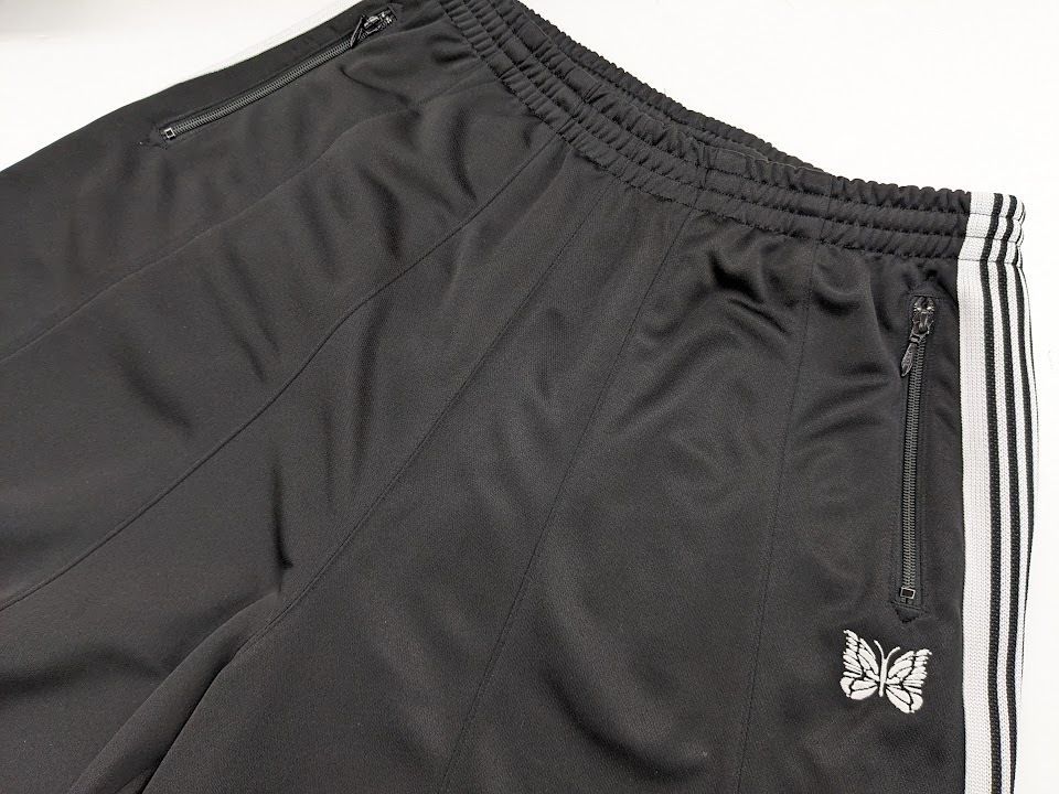 Needles トラックパンツ ブラック　ホワイト M 02サイズ●25 Needles ニードルス トラックパンツ ジャージ ヒザデル ブラック