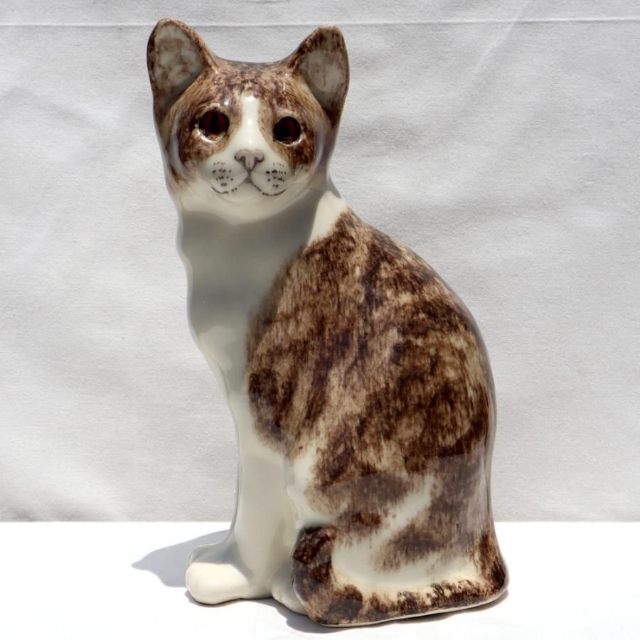 ウィンスタンレイ 置物 陶器 イギリス製 Winstanley Cat ウィン