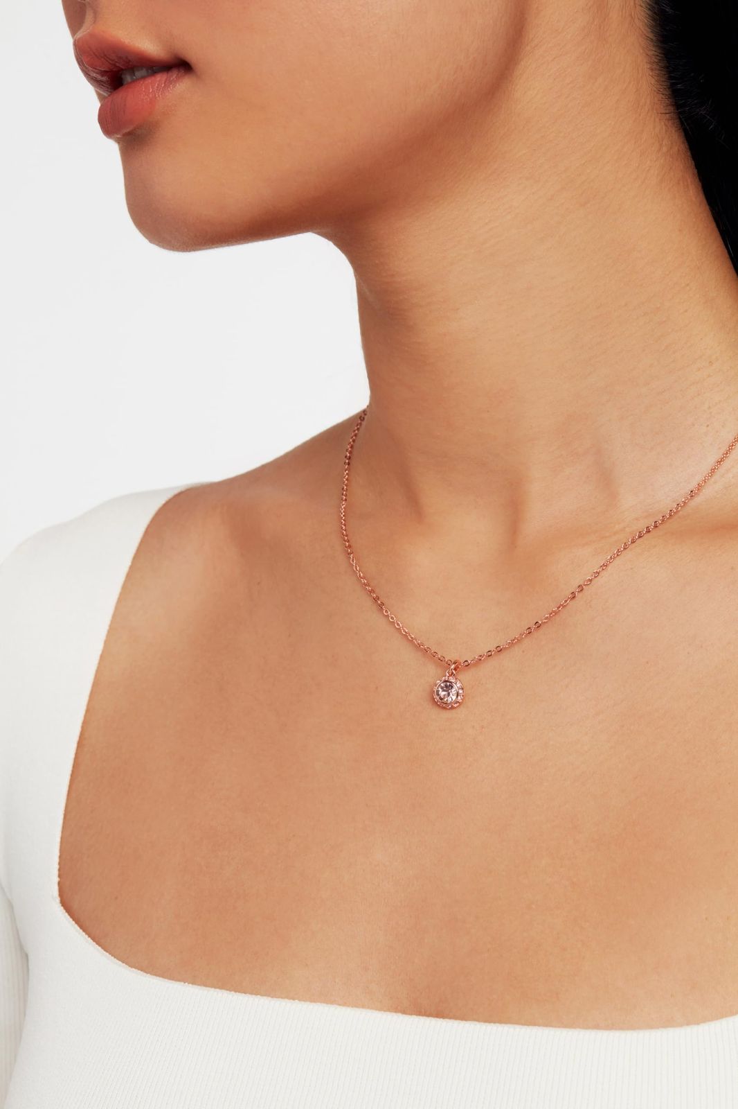 数量 Ted Baker Soltell ソリティアスパークルクリスタルネックレス レディース