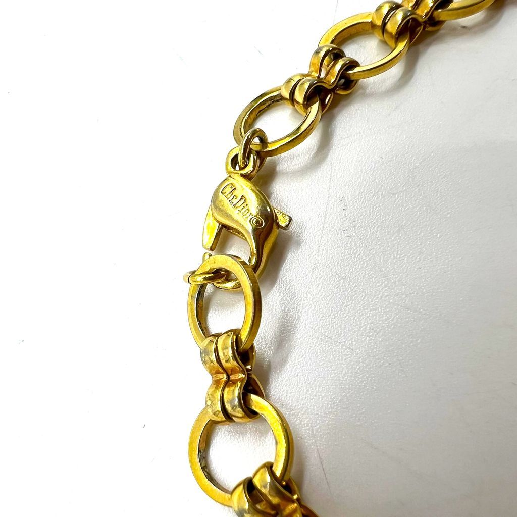 【美品】【ドイツ製 刻印有】Christian Dior　ゴールド　ブレスレット Christian Dior ドイツ製 オールド サークル ブレスレット