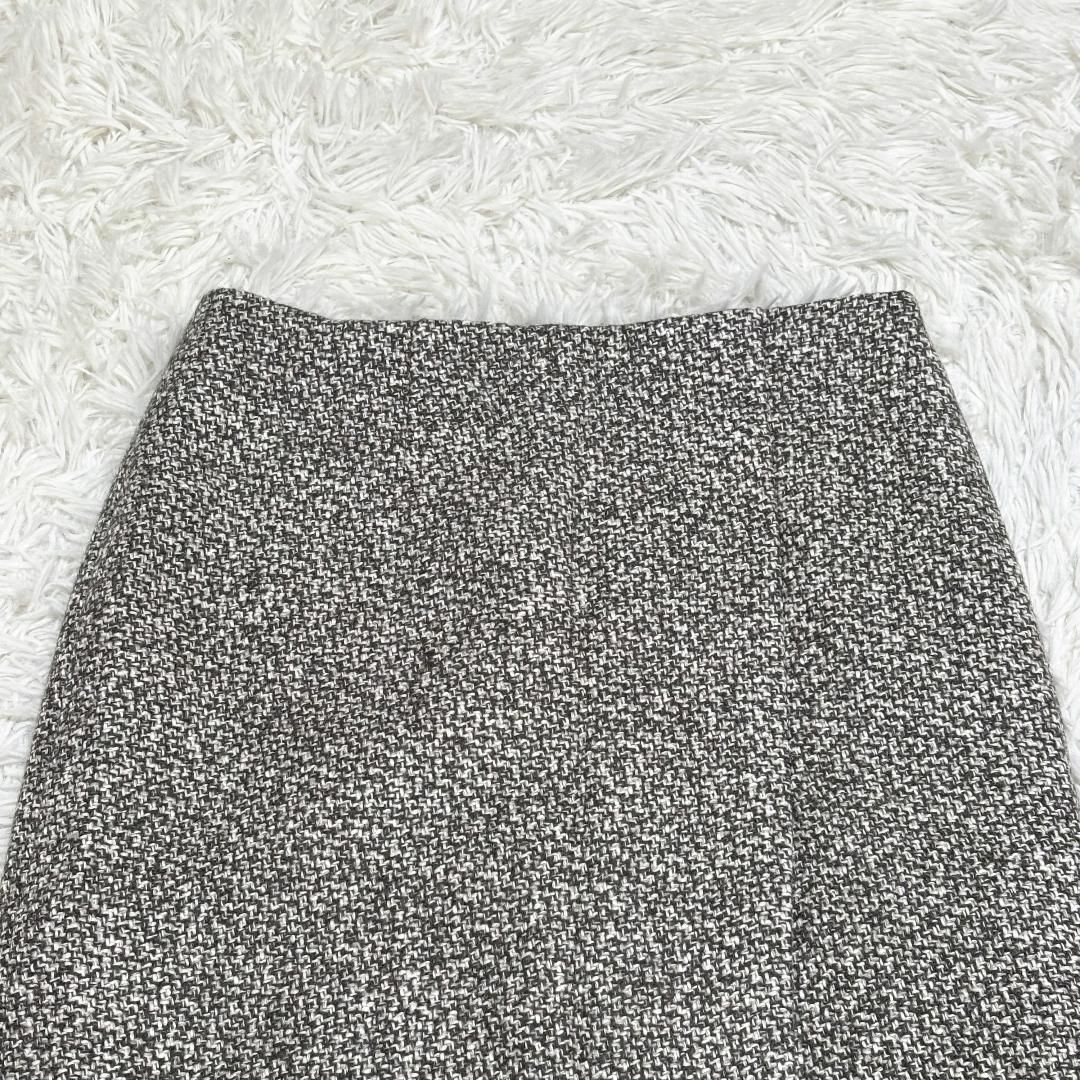 BROOKS BROTHERS ひざ丈ラップタイトスカート 0 グレー