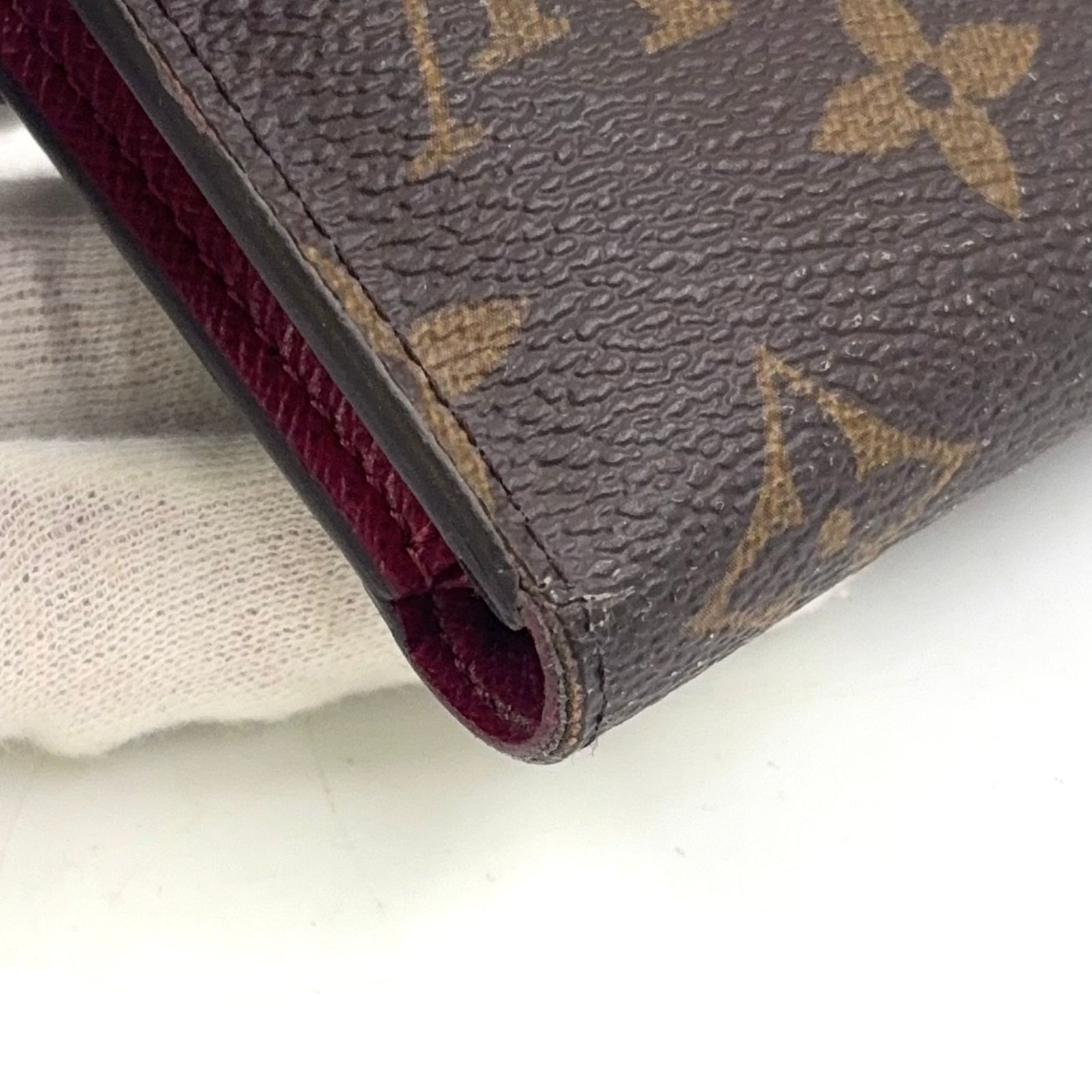 ルイヴィトン ポルトフォイユヴィクトリーヌ モノグラム フューシャ