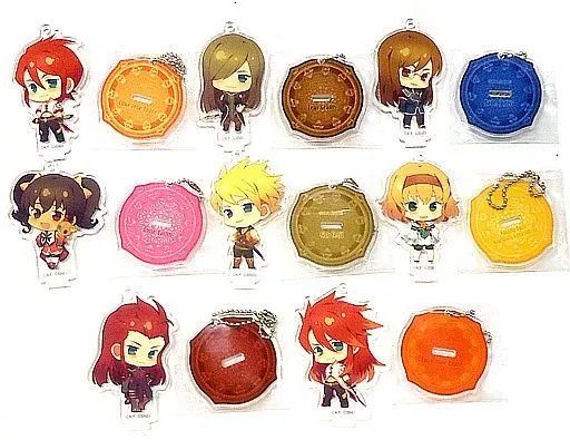 テイルズオブジアビス アクリルスタンドキーホルダー コンプリートセット 雑貨 全8種セット 「テイルズ オブ ジ アビス スタンド付きアクリル