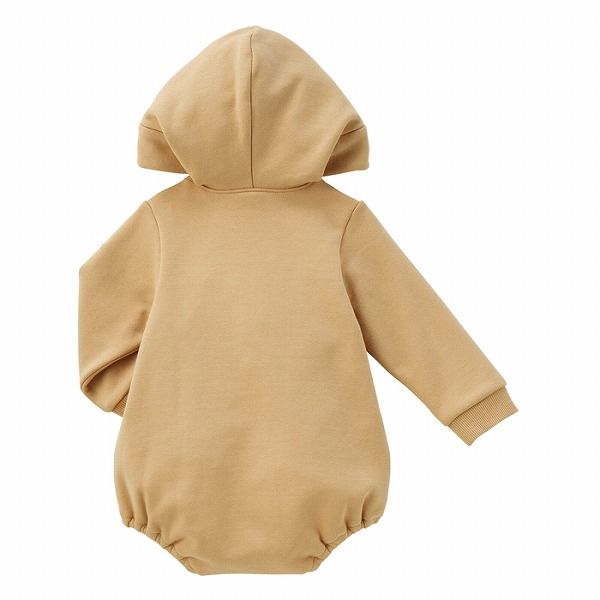 ミキハウス ホットビスケッツ mikihouse 耳付きロンパース S 70-80 cm ベージュ 09