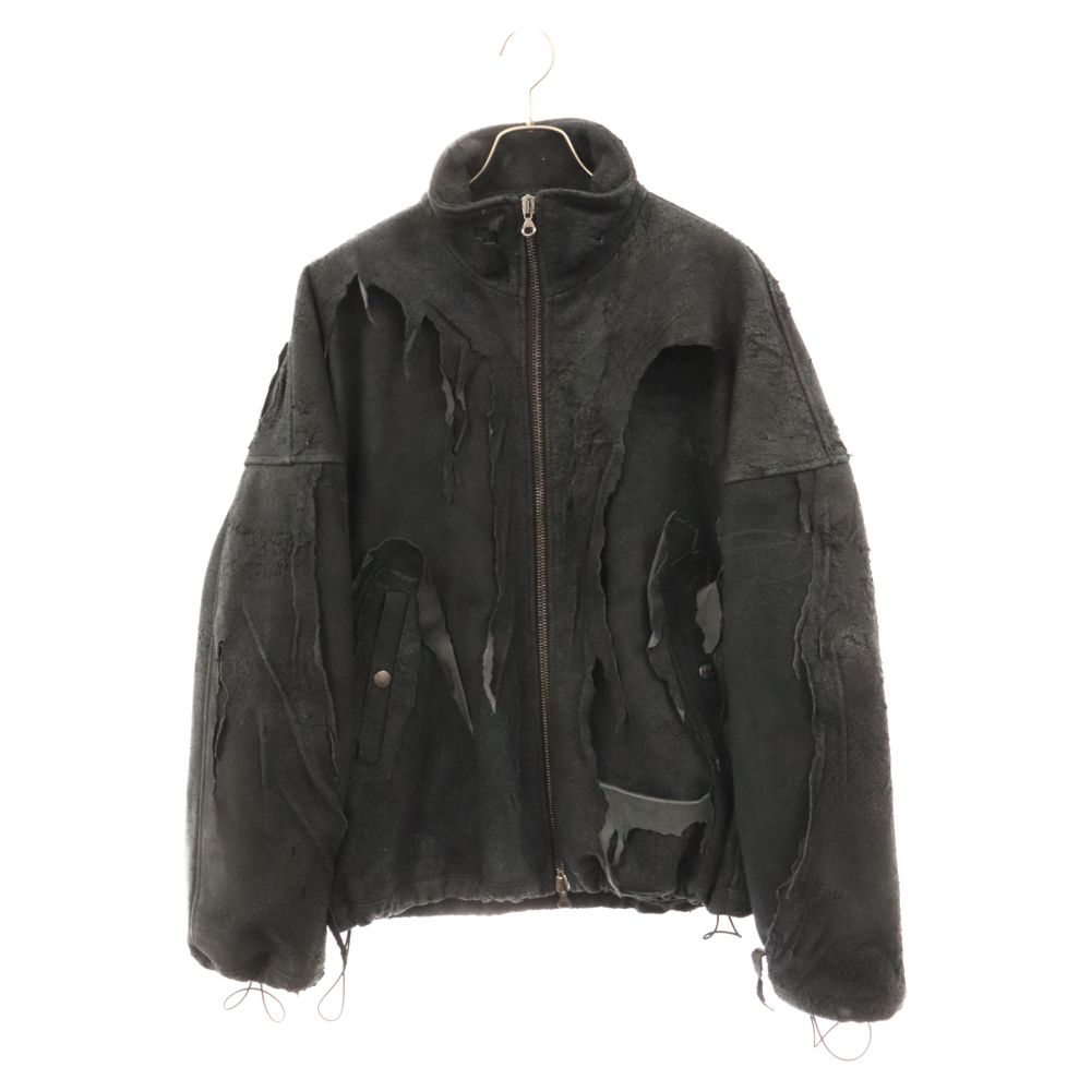DIESEL (ディーゼル) L-HESSE DISTRESSED LEATHER JACKET ディストゥ