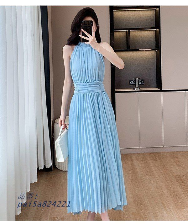 ワンピース ベアトップ 夏服 レディース ゆったり 無袖 通学 きれいめ 海 お出かけ 体型カバー 撮影用 通勤 写真映え 着痩せる 旅行ビーチ pai5a824221