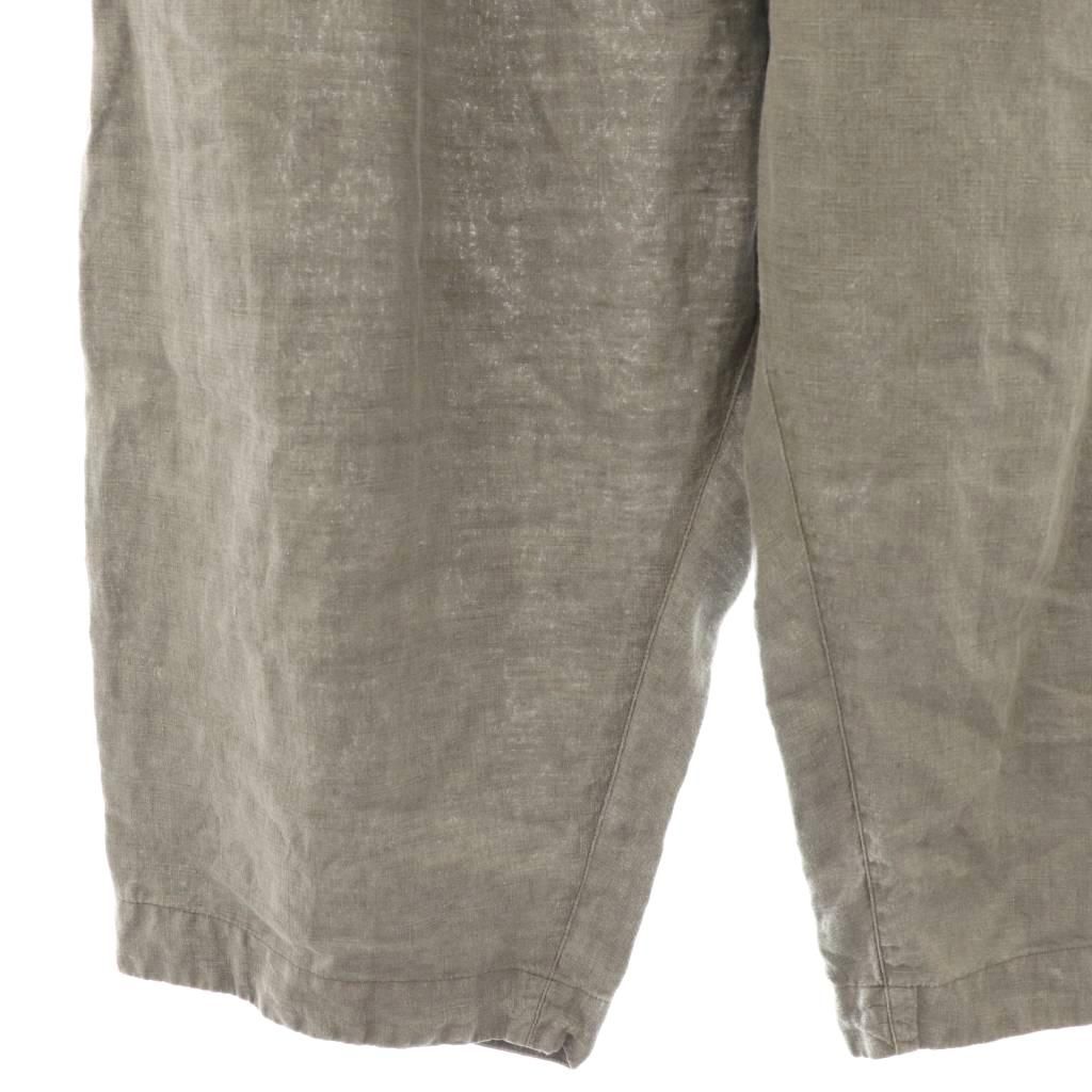 ネストローブ nest Robe 天然染め ルーズリーパンツ イージーパンツ リネン F グレー DF OS DECORATOM_COM_BR