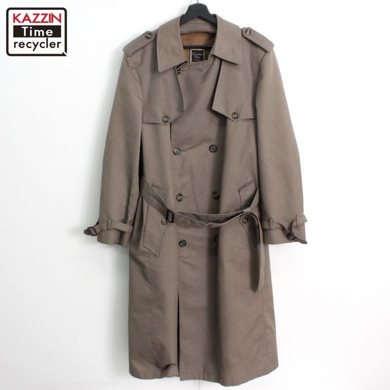 80s vintage Christian Dior トレンチコート メンズ Lサイズ相当