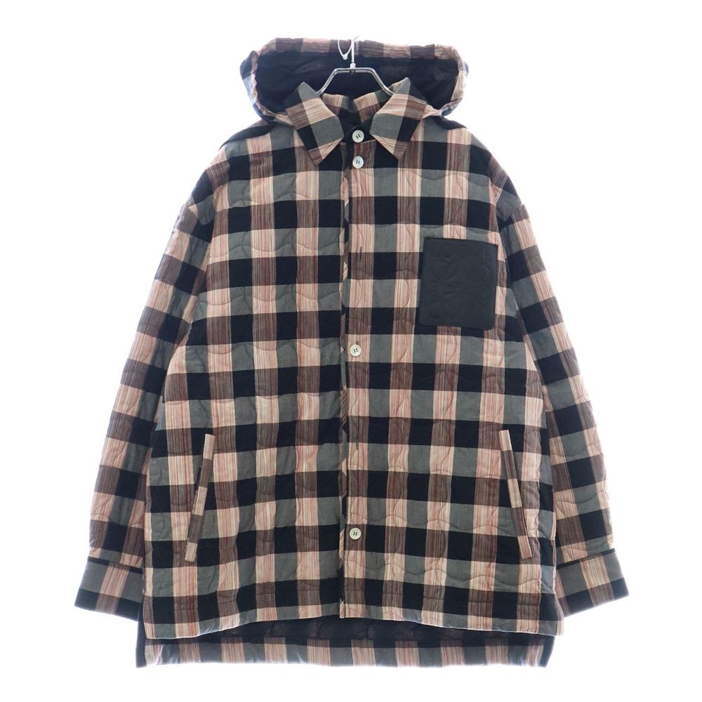 LOEWE (ロエベ) Anagram Quilting Hooded Shirt アナグラムパッチ