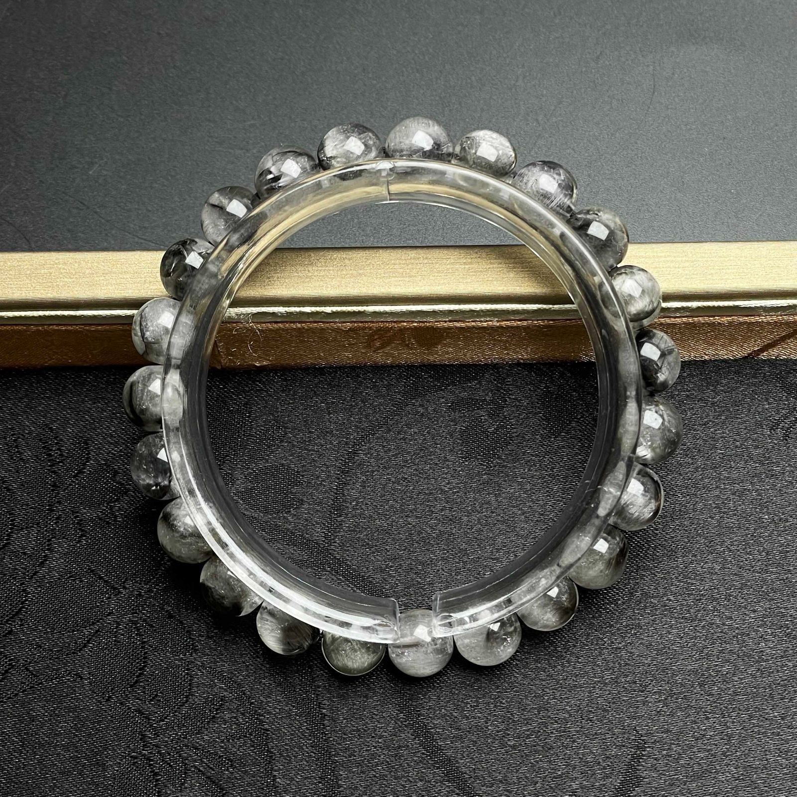 EU製 ブルッカイトインクォーツ パワーストーン ブルッカイト 天然石 プレゼント1 8.4-8.9mm ZB9219