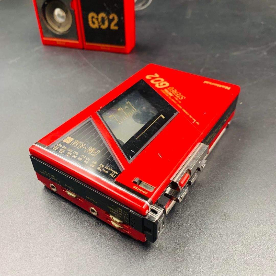 NATIONAL STEREO GO2 RX-1960 スピーカーセット　赤 NATIONAL STEREO GO2 RX-1960 スピーカーセット 赤 - メルカリ